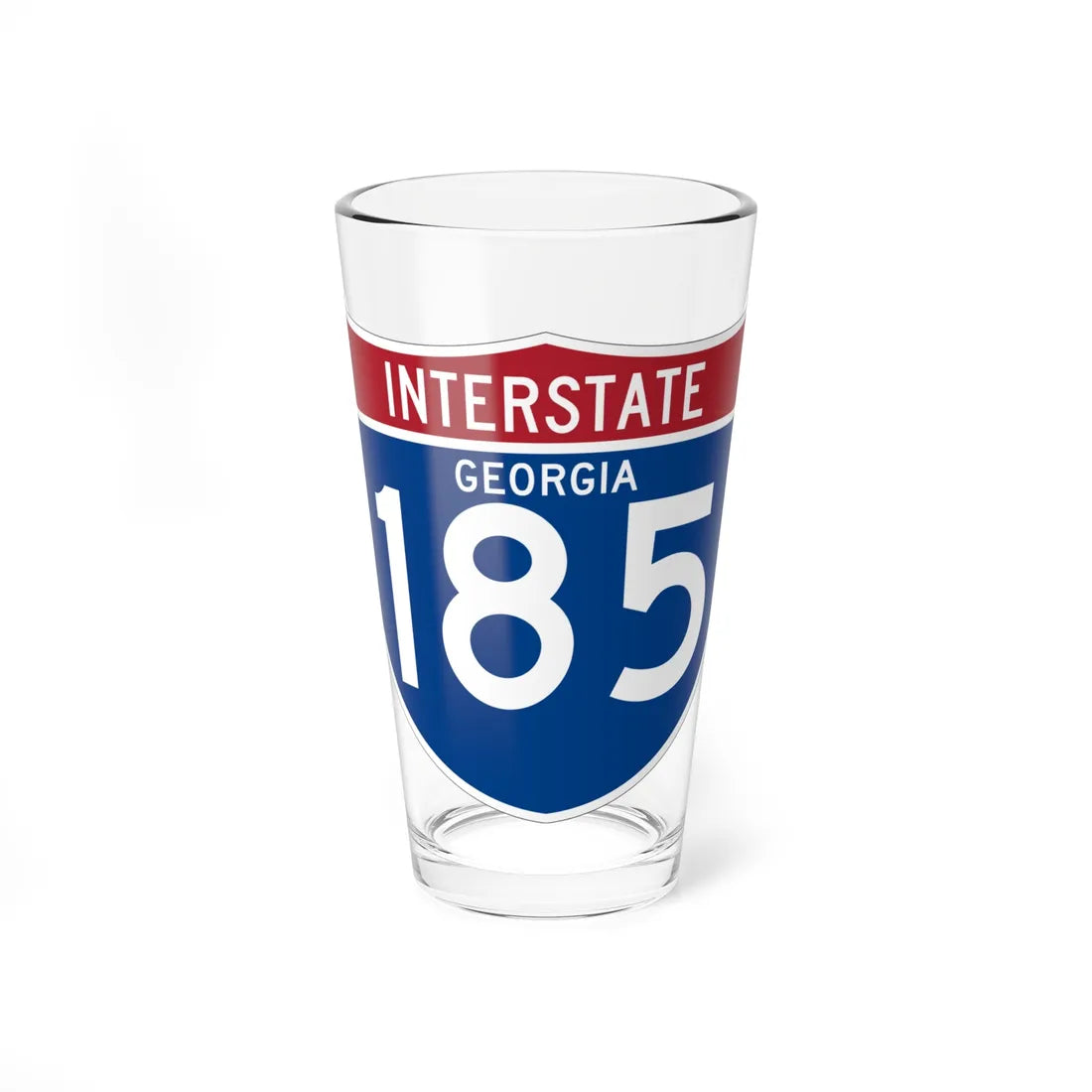 I-185 GA (Georgia) (Road Sign) Pint Glss 16oz 16oz - Go Mug Yourself