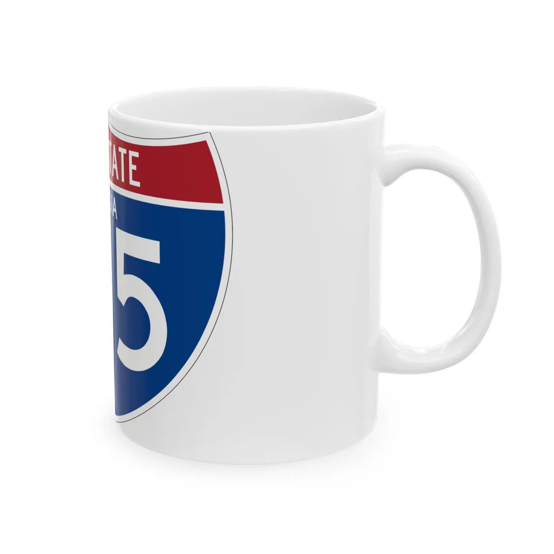 I-185 GA (Georgia) (Road Sign) White Coffee Mug - Go Mug Yourself