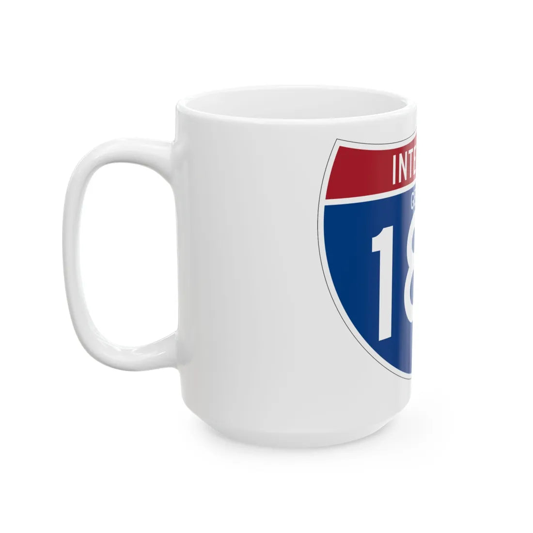 I-185 GA (Georgia) (Road Sign) White Coffee Mug - Go Mug Yourself