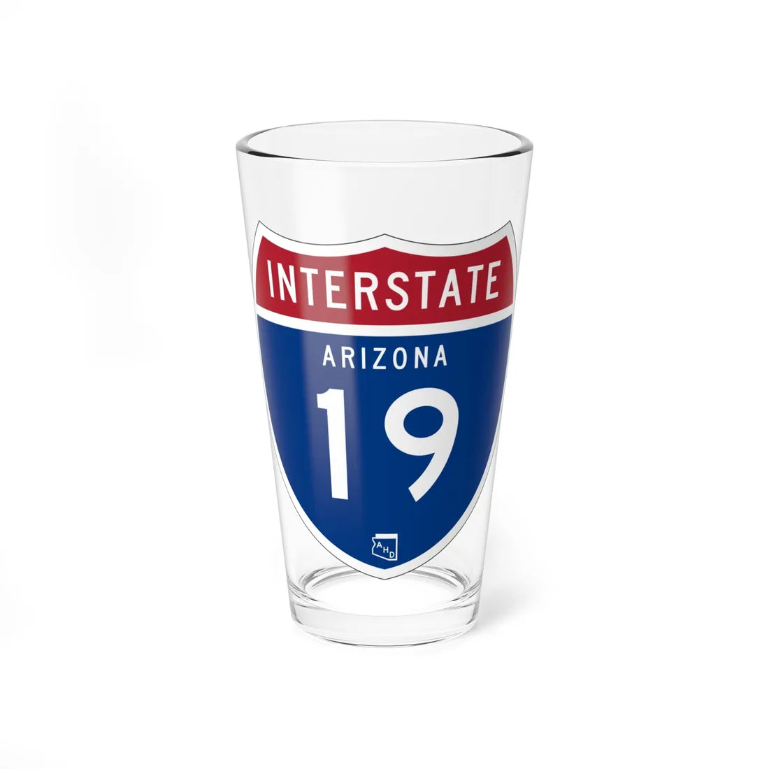 I-19 AZ 1957 (Arizona) (Road Sign) Pint Glss 16oz 16oz - Go Mug Yourself