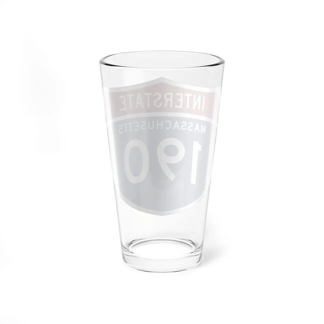 I-190 MA 1961 (Massachusetts) (Road Sign) Pint Glss 16oz - Go Mug Yourself