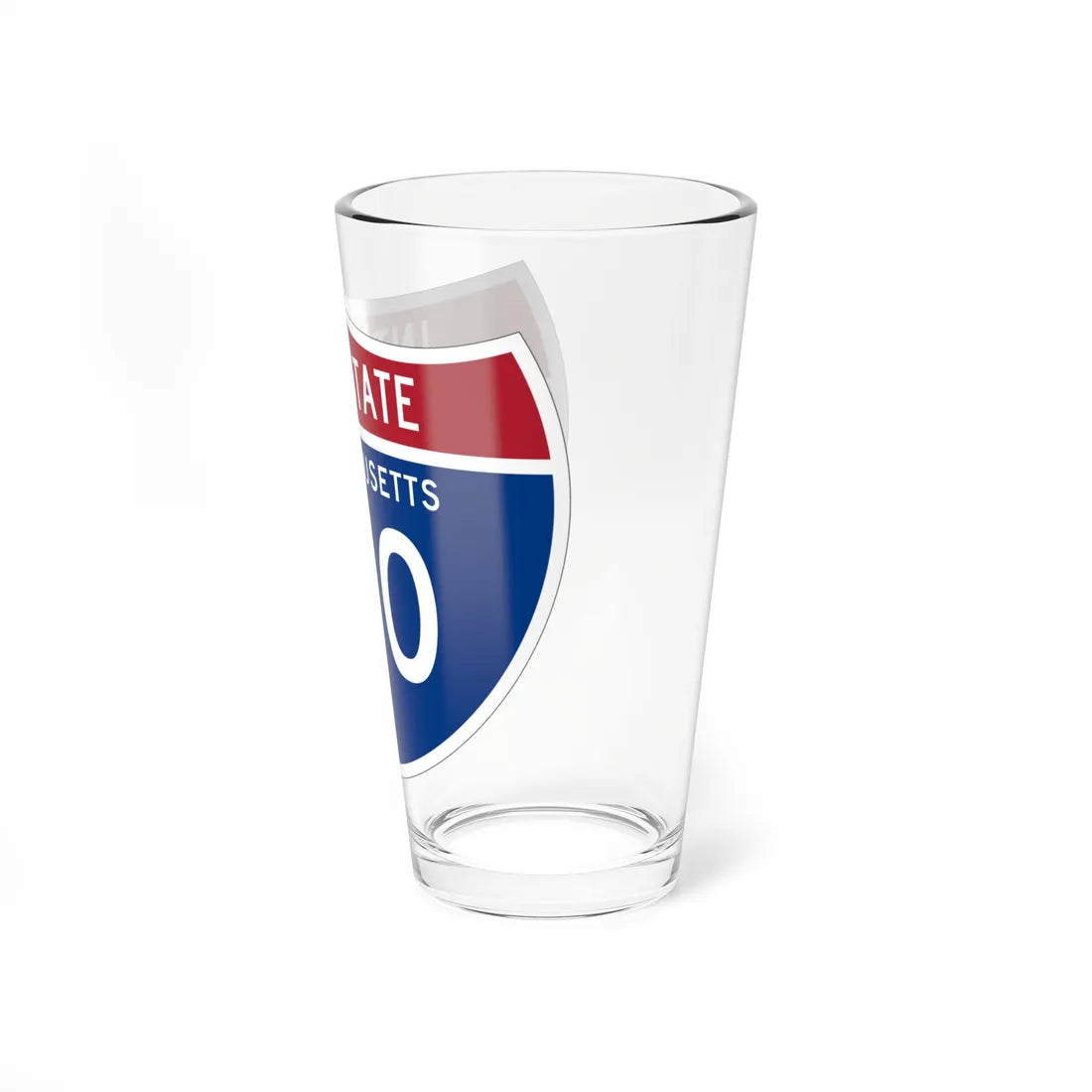 I-190 MA 1961 (Massachusetts) (Road Sign) Pint Glss 16oz - Go Mug Yourself