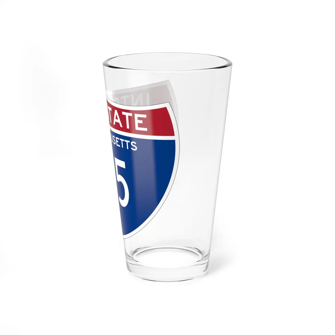 I-195 MA (Massachusetts) (Road Sign) Pint Glss 16oz - Go Mug Yourself