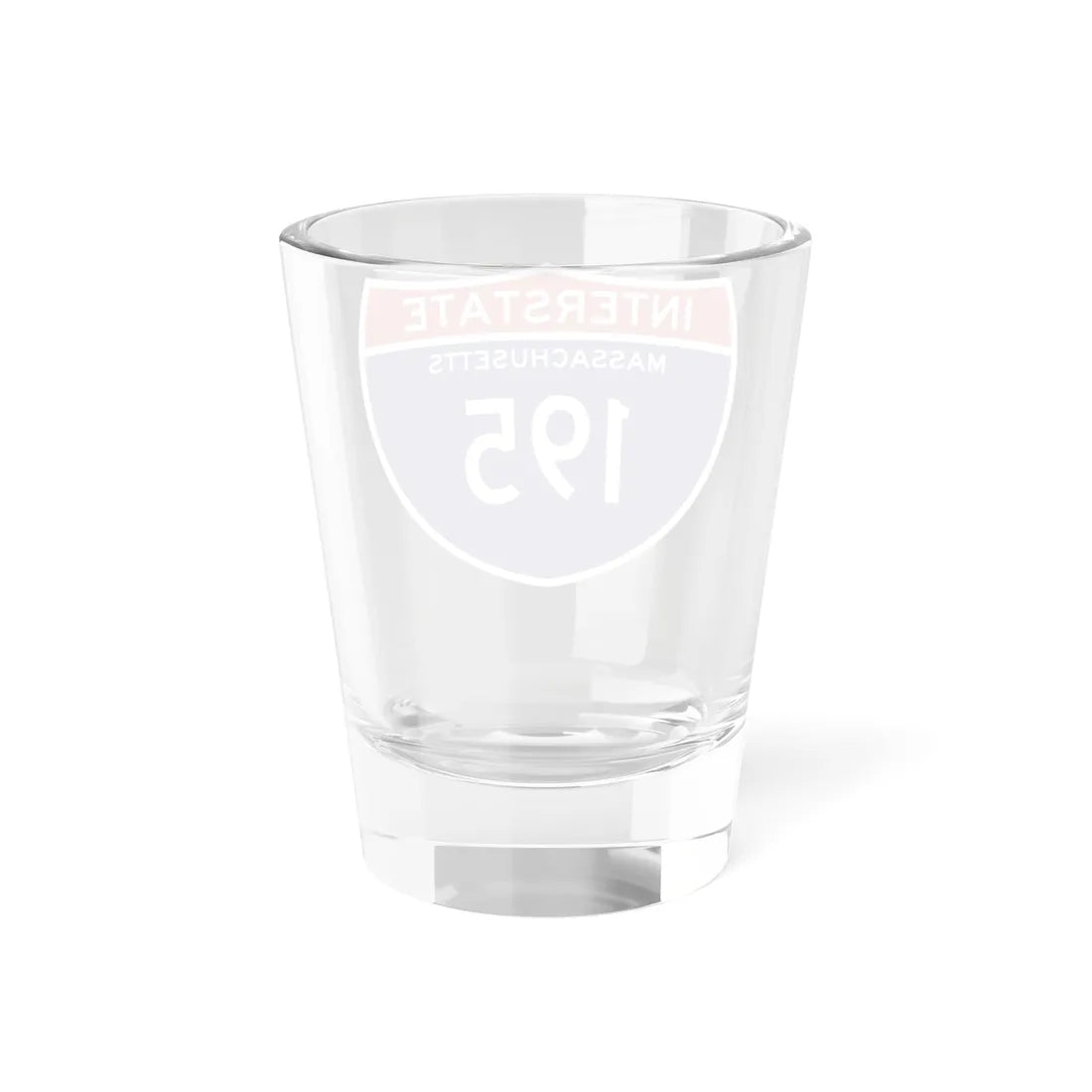 I-195 MA (Massachusetts) (Road Sign) Shot Glass 1.5oz - Go Mug Yourself