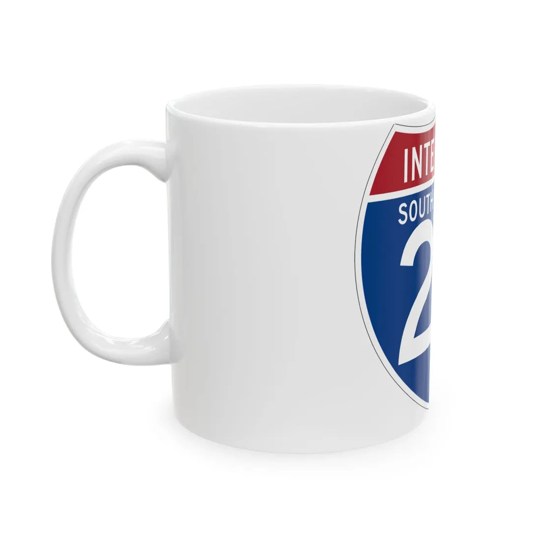 I-20 SC (South Carolina) (Road Sign) White Coffee Mug - Go Mug Yourself