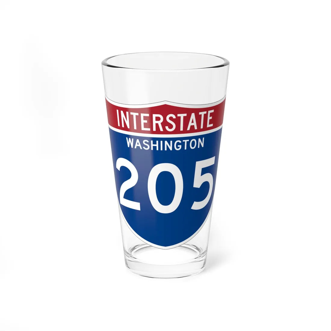I-205 WA Metric (Washington) (Road Sign) Pint Glss 16oz 16oz - Go Mug Yourself