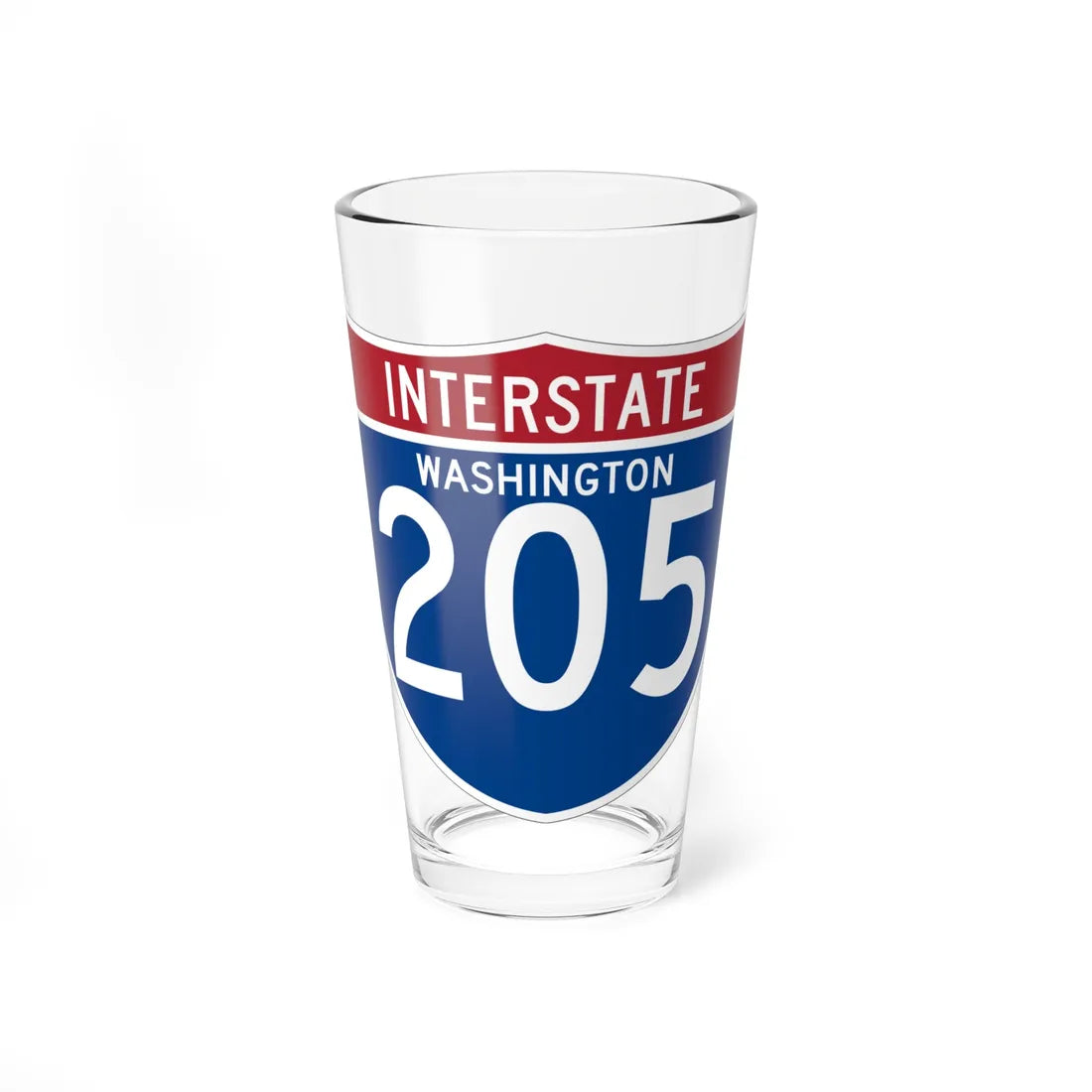 I-205 WA (Washington) (Road Sign) Pint Glss 16oz 16oz - Go Mug Yourself