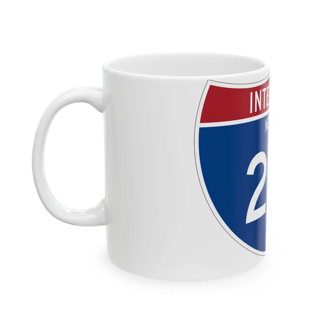 I-215 NV Metric (Nevada) (Road Sign) White Coffee Mug - Go Mug Yourself
