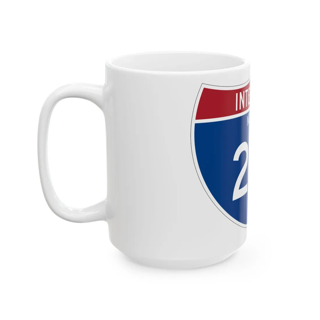 I-215 NV Metric (Nevada) (Road Sign) White Coffee Mug - Go Mug Yourself