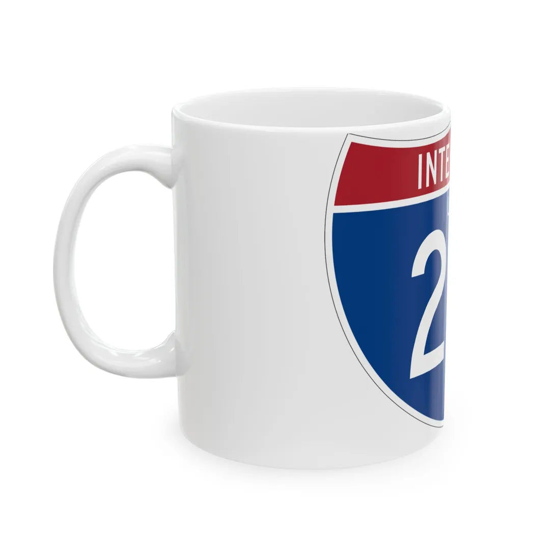 I-215 UT (Utah) (Road Sign) White Coffee Mug - Go Mug Yourself