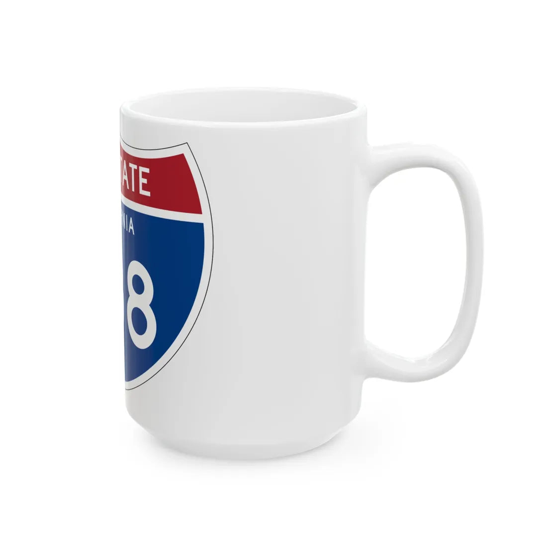 I-238 CA (California) (Road Sign) White Coffee Mug - Go Mug Yourself