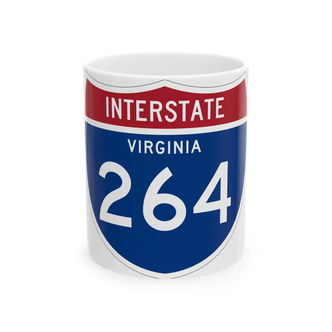 I-264 VA 1961 (Virginia) (Road Sign) White Coffee Mug 11oz - Go Mug Yourself
