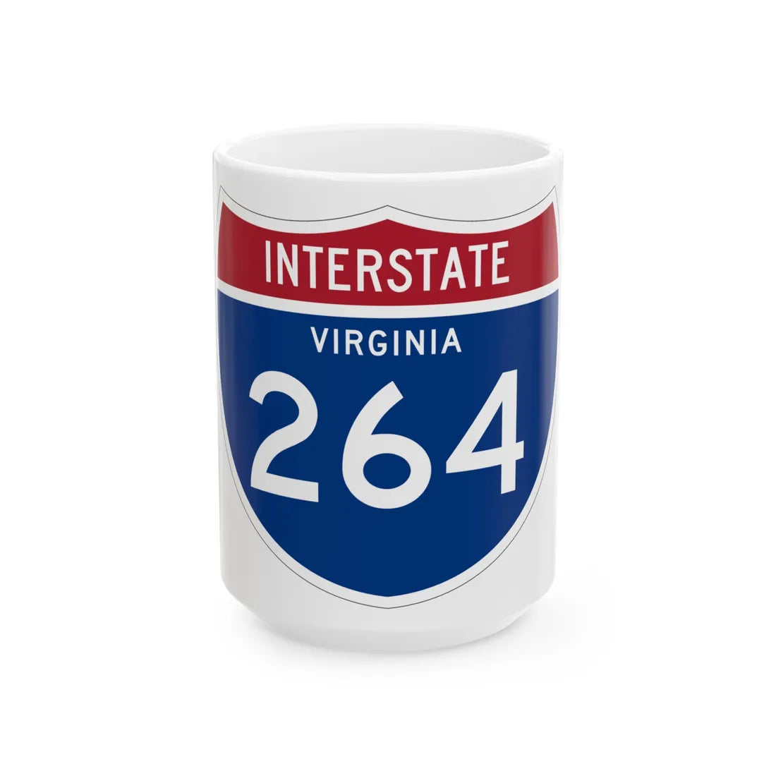 I-264 VA 1961 (Virginia) (Road Sign) White Coffee Mug 15oz - Go Mug Yourself