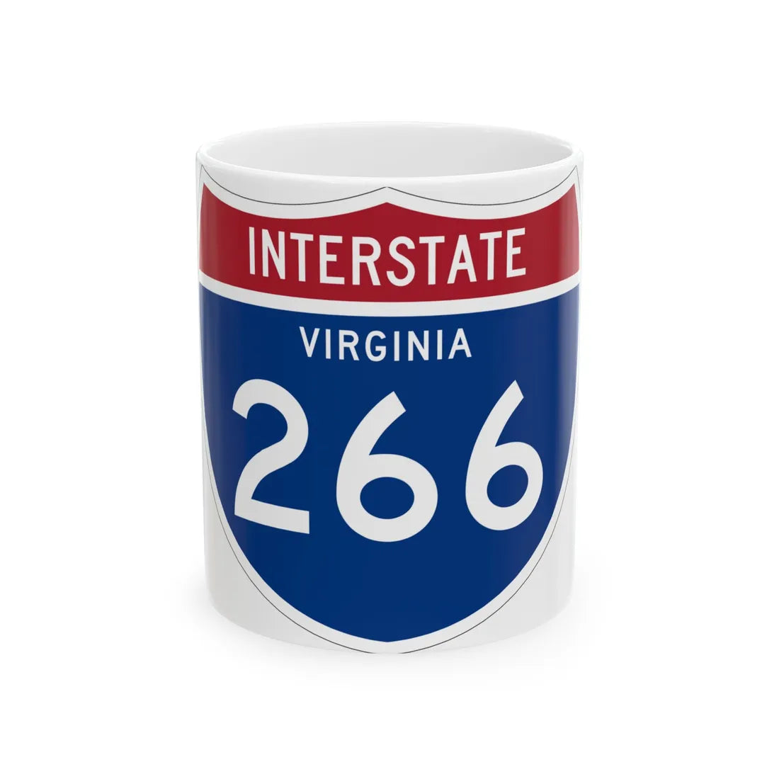 I-266 VA 1961 (Virginia) (Road Sign) White Coffee Mug 11oz - Go Mug Yourself