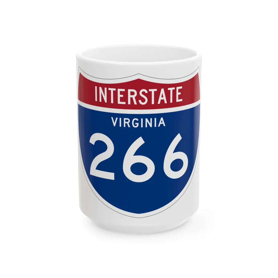 I-266 VA 1961 (Virginia) (Road Sign) White Coffee Mug 15oz - Go Mug Yourself