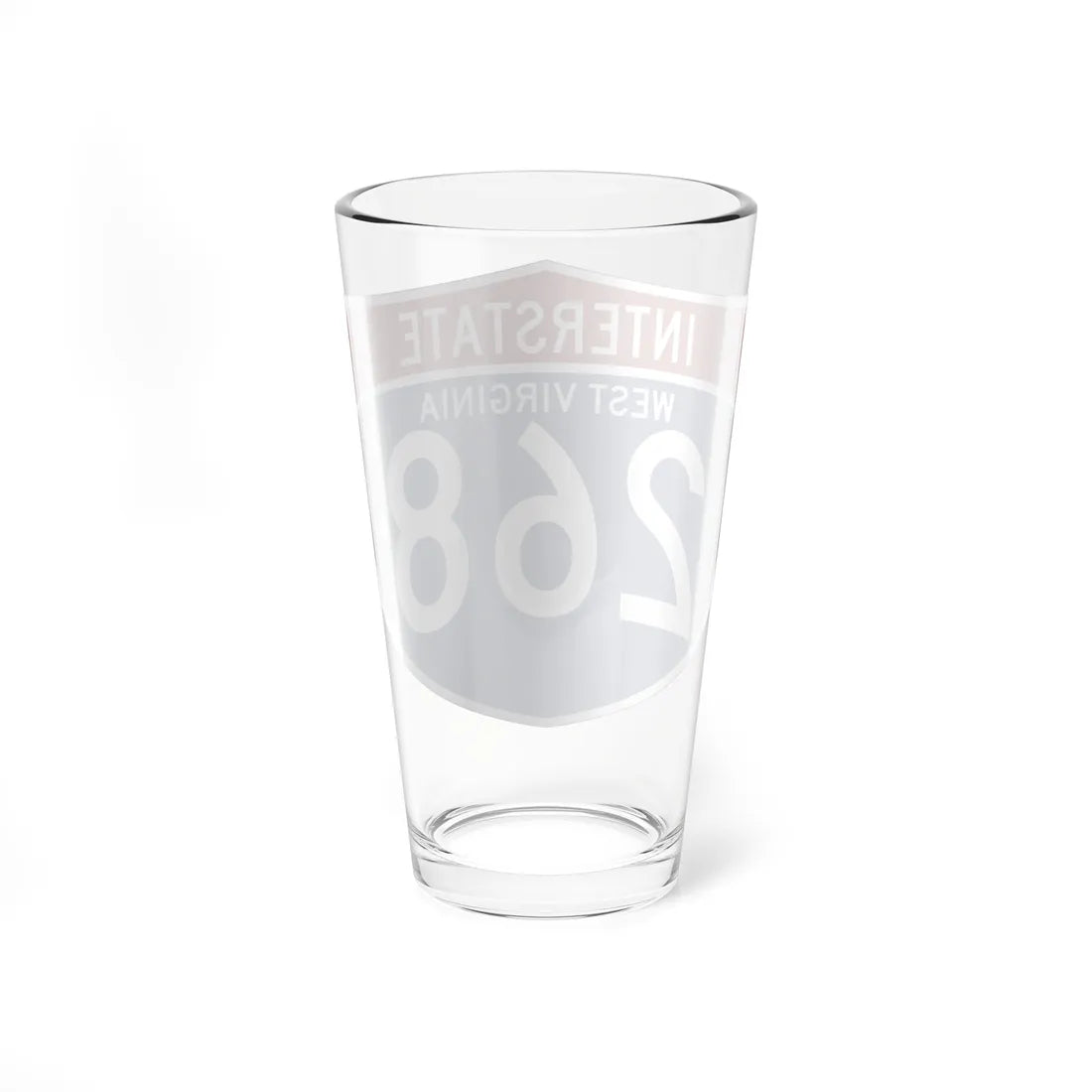 I-268 WV (Virginia) (Road Sign) Pint Glss 16oz - Go Mug Yourself