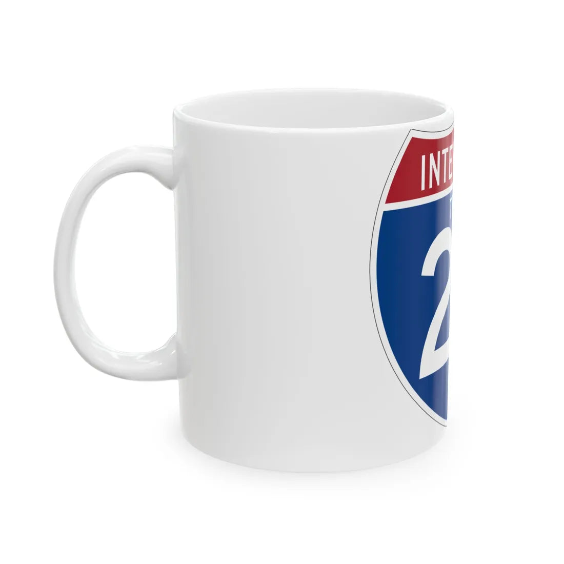 I-27 TX (Texas) (Road Sign) White Coffee Mug - Go Mug Yourself