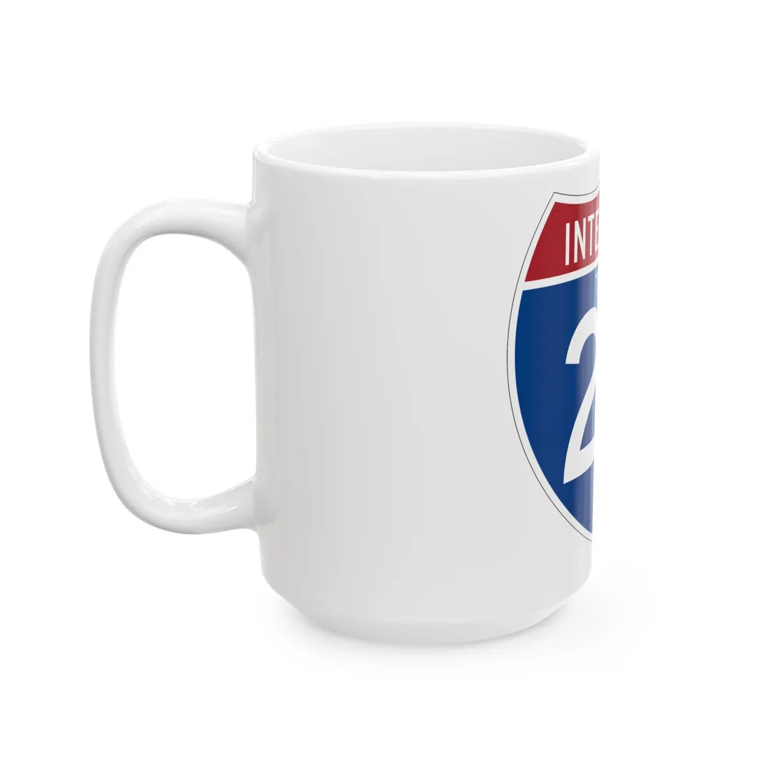 I-27 TX (Texas) (Road Sign) White Coffee Mug - Go Mug Yourself