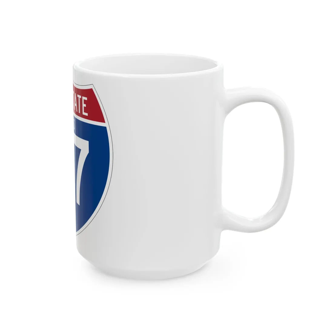 I-27 TX (Texas) (Road Sign) White Coffee Mug - Go Mug Yourself