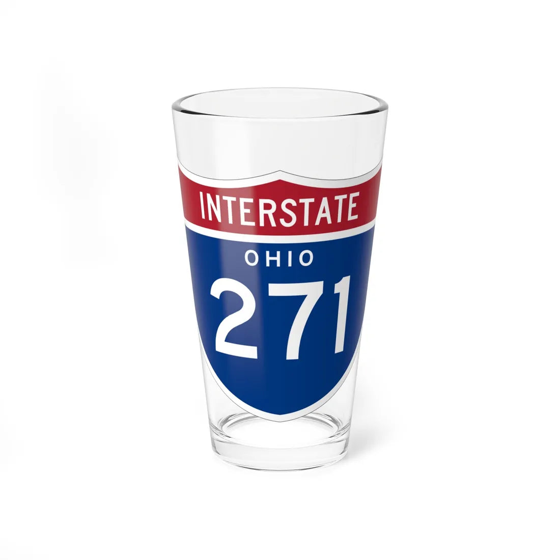 I-271 OH 1961 (Ohio) (Road Sign) Pint Glss 16oz 16oz - Go Mug Yourself