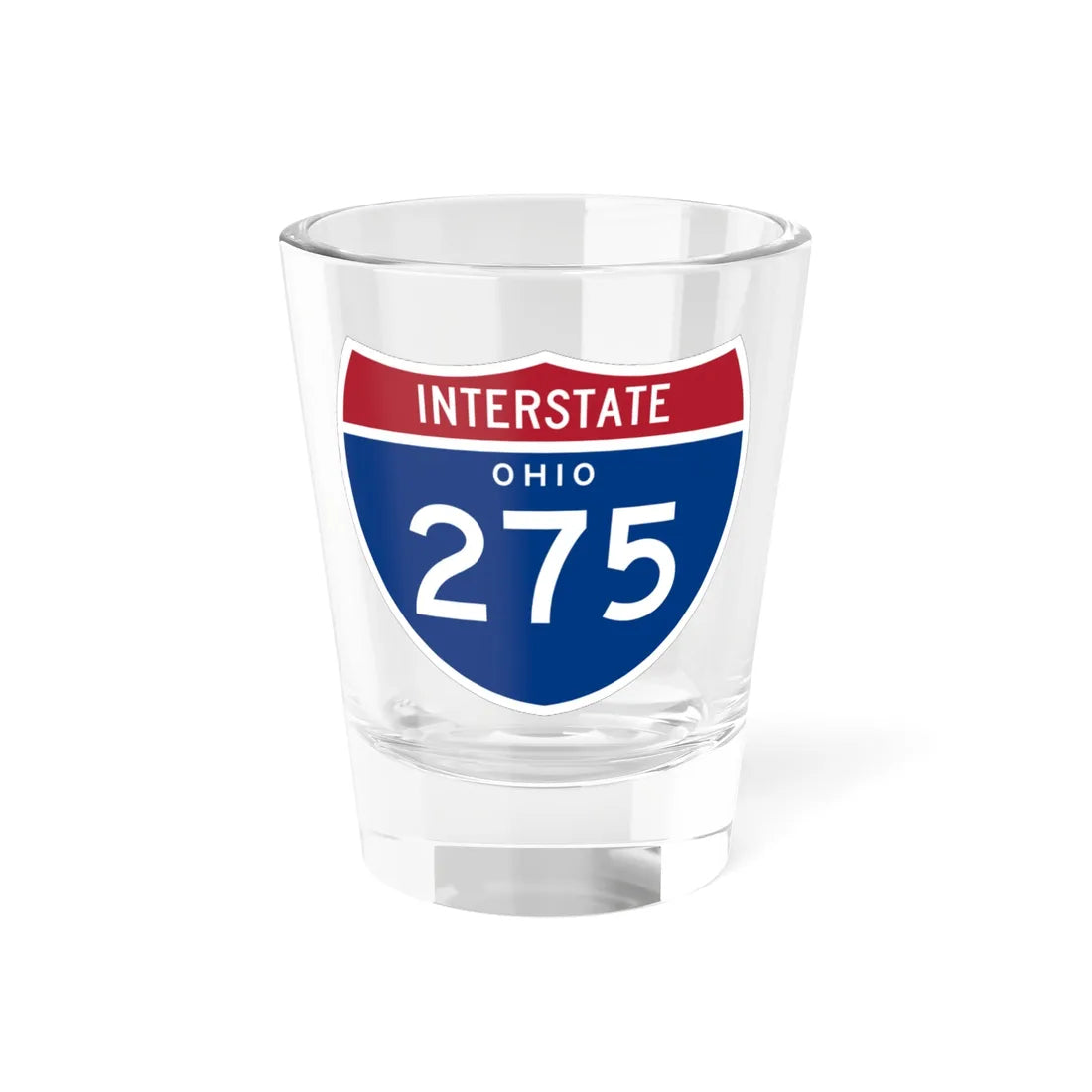 I-275 OH 1961 (Ohio) (Road Sign) Shot Glass 1.5oz 1.5oz - Go Mug Yourself