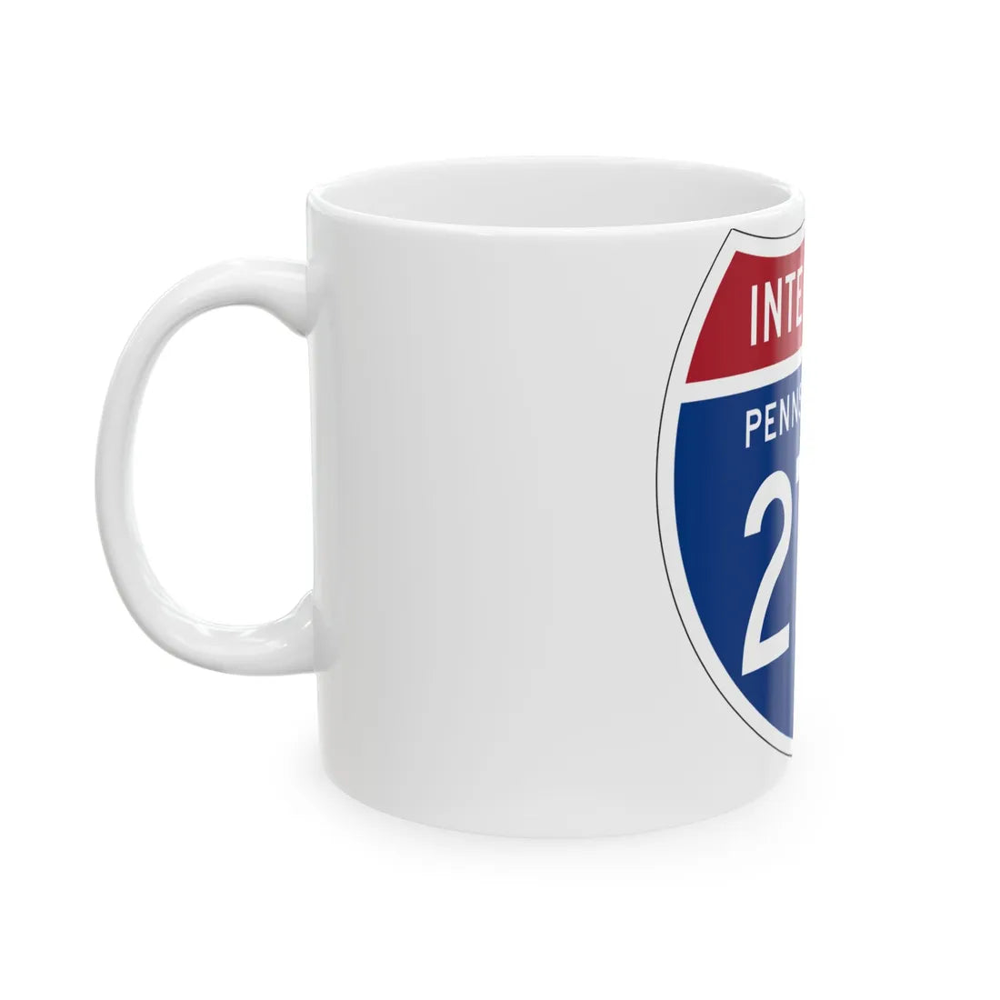 I-276 PA 1957 (Pennsylvania) (Road Sign) White Coffee Mug - Go Mug Yourself
