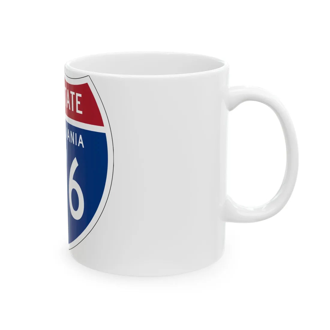 I-276 PA 1957 (Pennsylvania) (Road Sign) White Coffee Mug - Go Mug Yourself