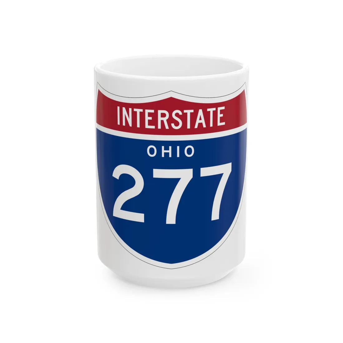 I-277 OH 1961 (Ohio) (Road Sign) White Coffee Mug 15oz - Go Mug Yourself