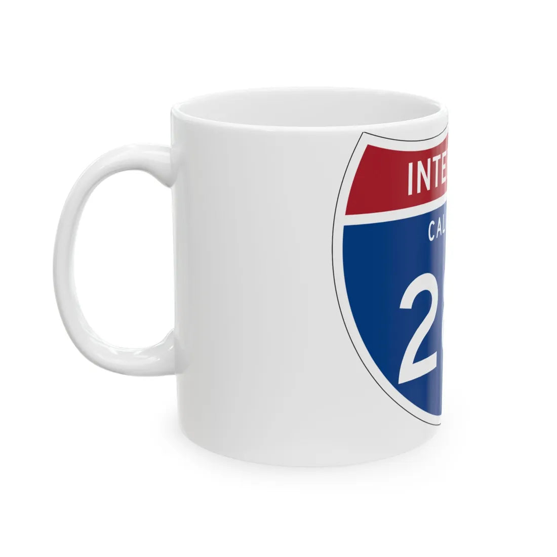I-280 CA (California) (Road Sign) White Coffee Mug - Go Mug Yourself
