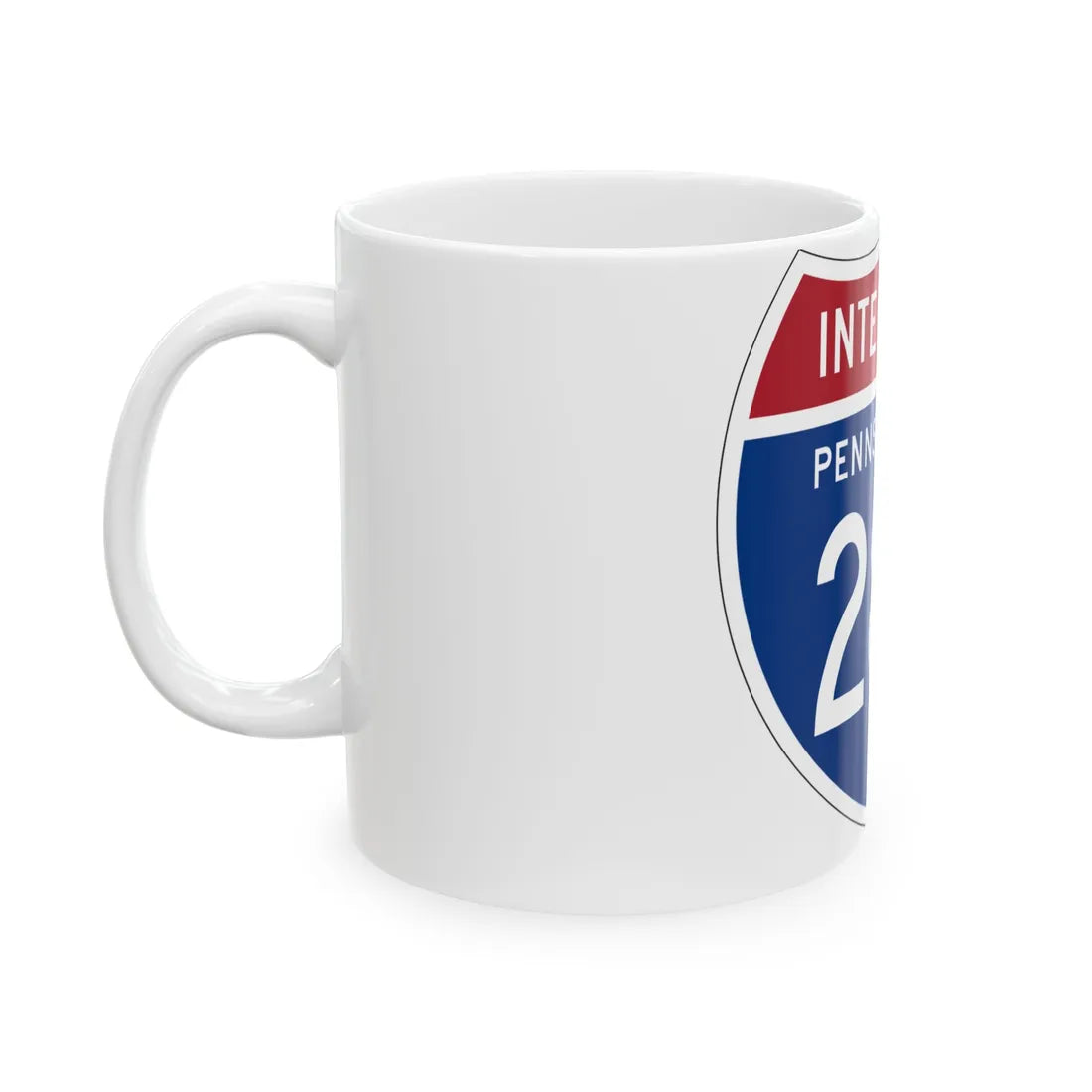 I-283 PA 1957 (Pennsylvania) (Road Sign) White Coffee Mug - Go Mug Yourself