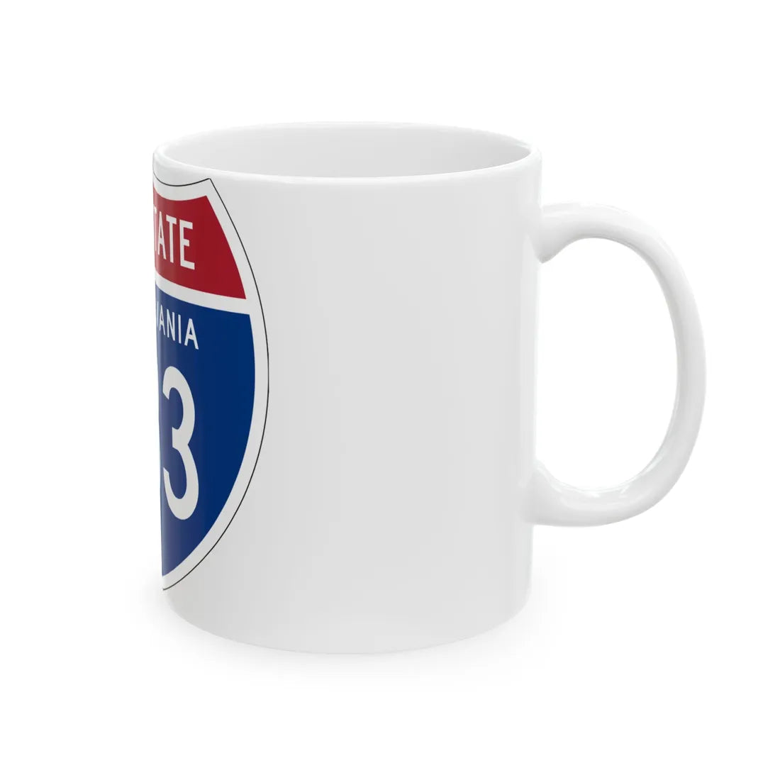 I-283 PA 1957 (Pennsylvania) (Road Sign) White Coffee Mug - Go Mug Yourself