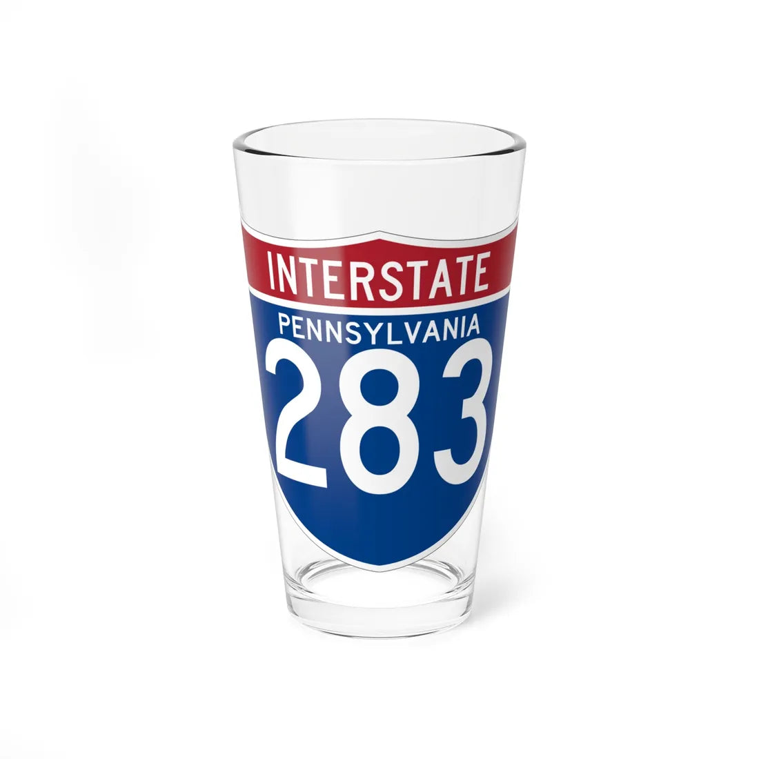 I-283 PA (Pennsylvania) (Road Sign) Pint Glss 16oz 16oz - Go Mug Yourself