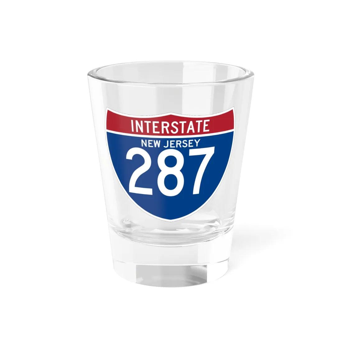 I-287 NJ (New Jersey) (Road Sign) Shot Glass 1.5oz 1.5oz - Go Mug Yourself