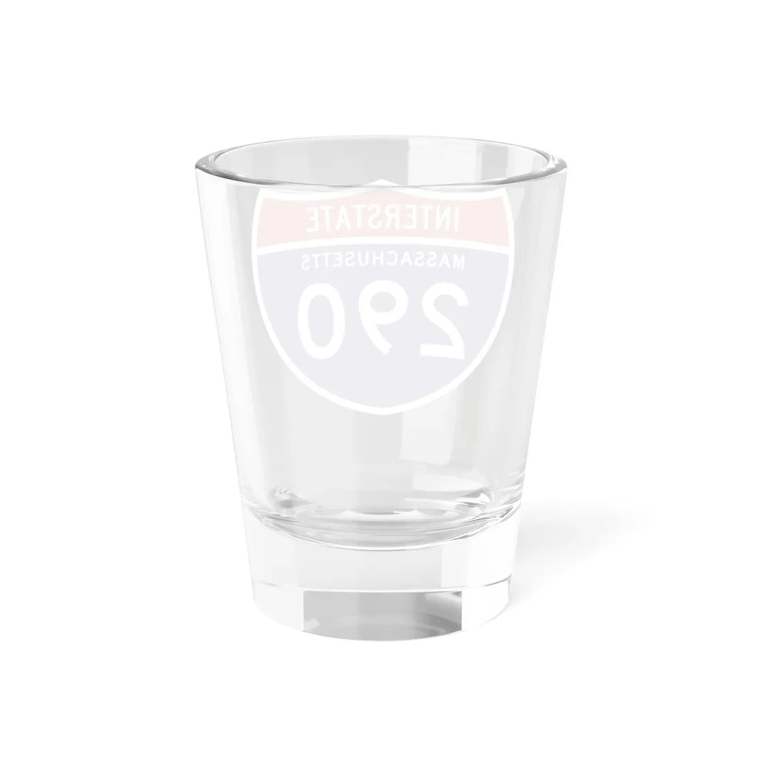 I-290 MA 1961 (Massachusetts) (Road Sign) Shot Glass 1.5oz - Go Mug Yourself