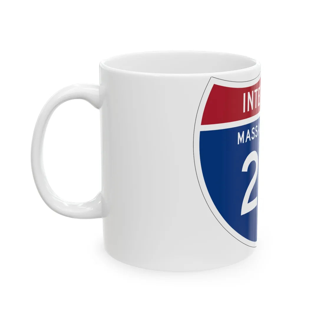 I-291 MA 1961 (Massachusetts) (Road Sign) White Coffee Mug - Go Mug Yourself