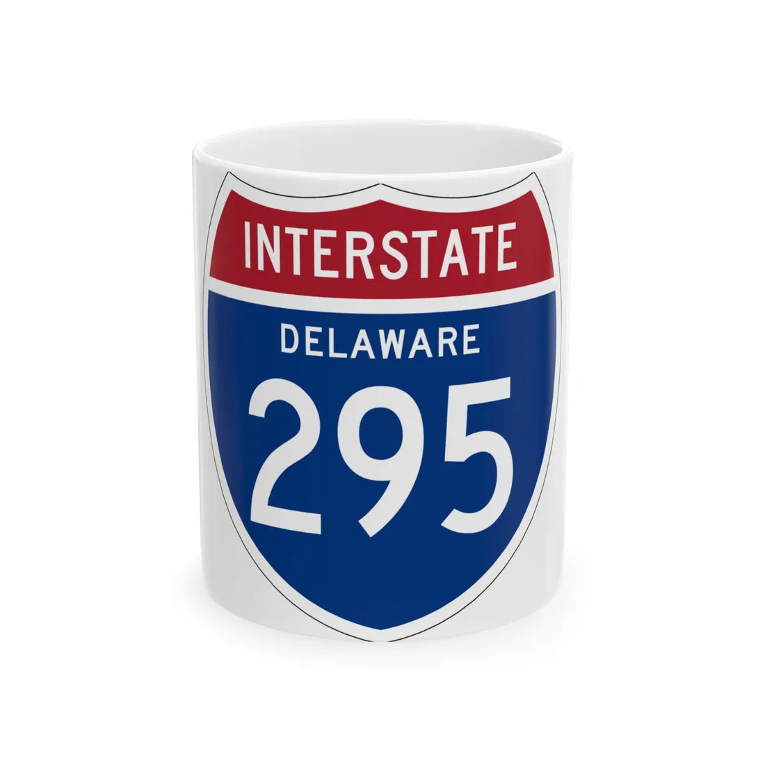 I-295 DE 1957 (Delaware) (Road Sign) White Coffee Mug 11oz - Go Mug Yourself