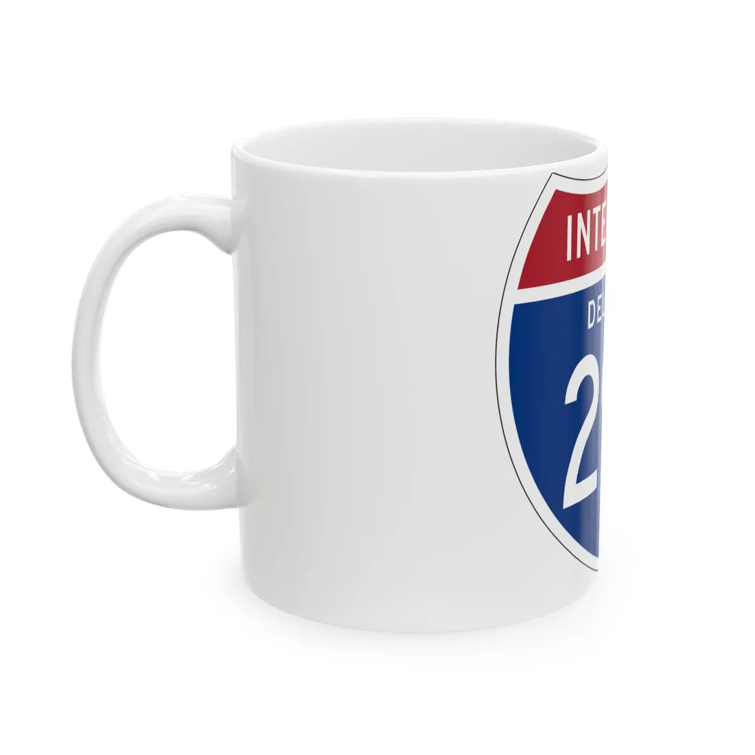 I-295 DE 1957 (Delaware) (Road Sign) White Coffee Mug - Go Mug Yourself