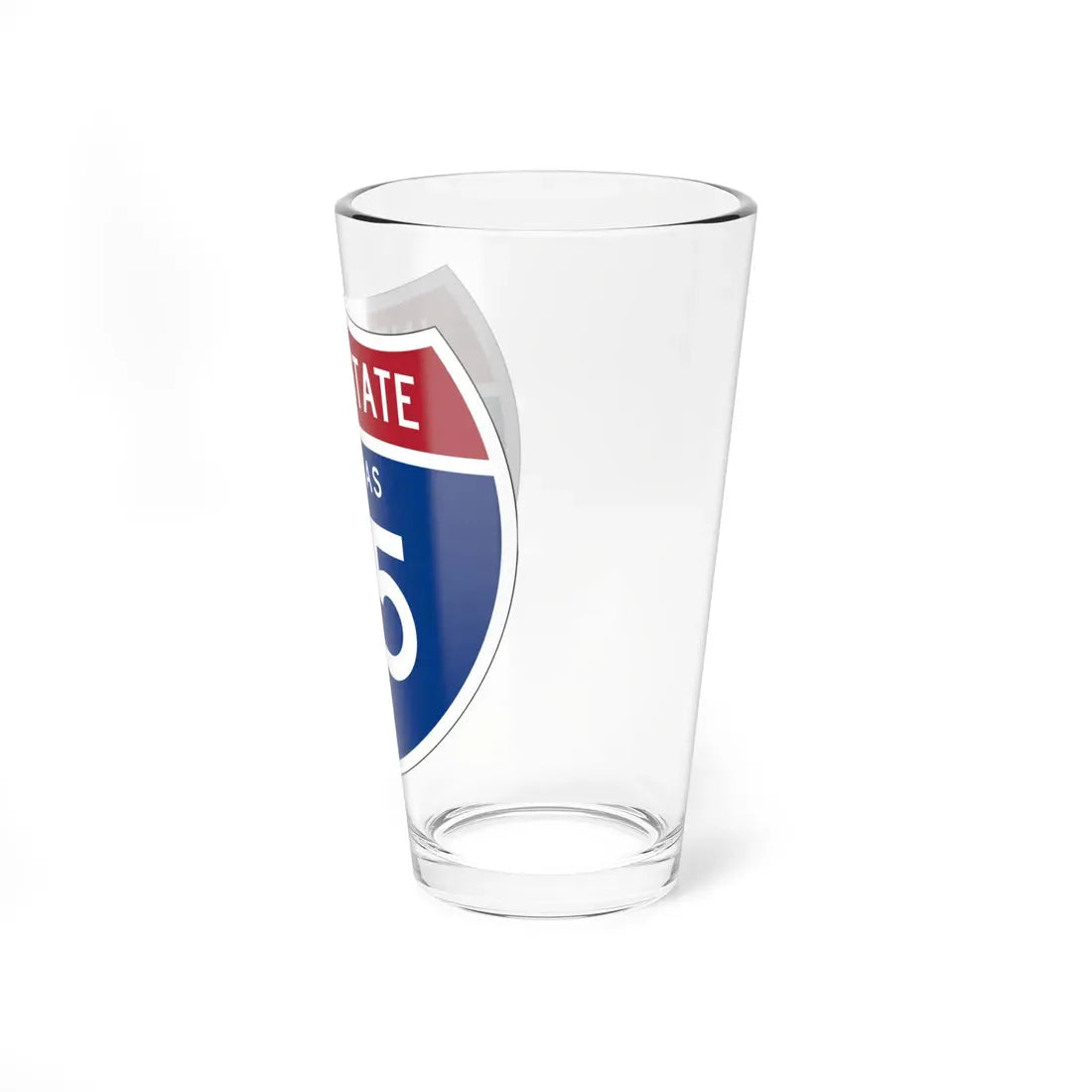 I-35 KS 1957 (Kansas) (Road Sign) Pint Glass 16oz - Go Mug Yourself