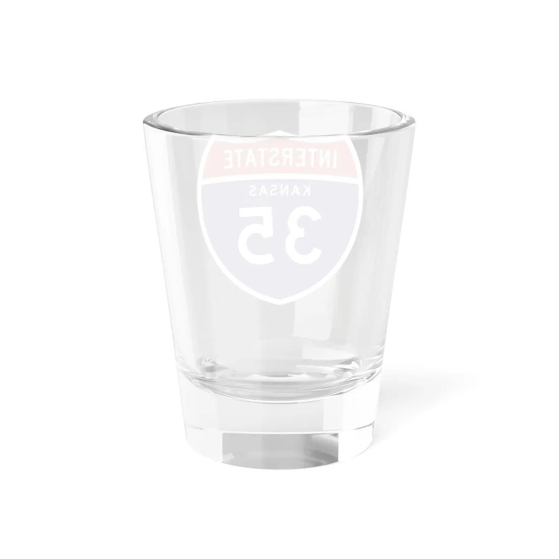 I-35 KS 1957 (Kansas) (Road Sign) Shot Glass 1.5oz - Go Mug Yourself