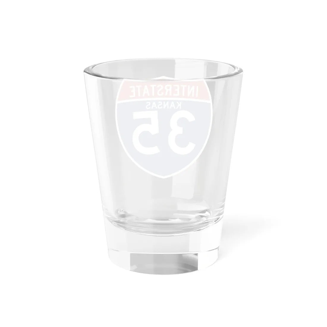 I-35 KS (Kansas) (Road Sign) Shot Glass 1.5oz - Go Mug Yourself