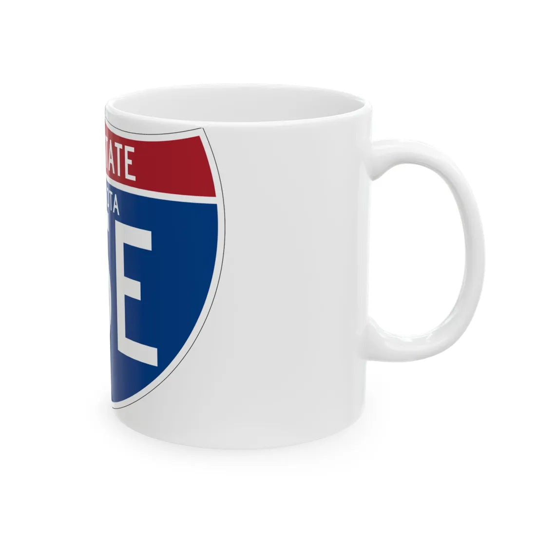 I-35E MN (Minnesota) (Road Sign) White Coffee Mug - Go Mug Yourself