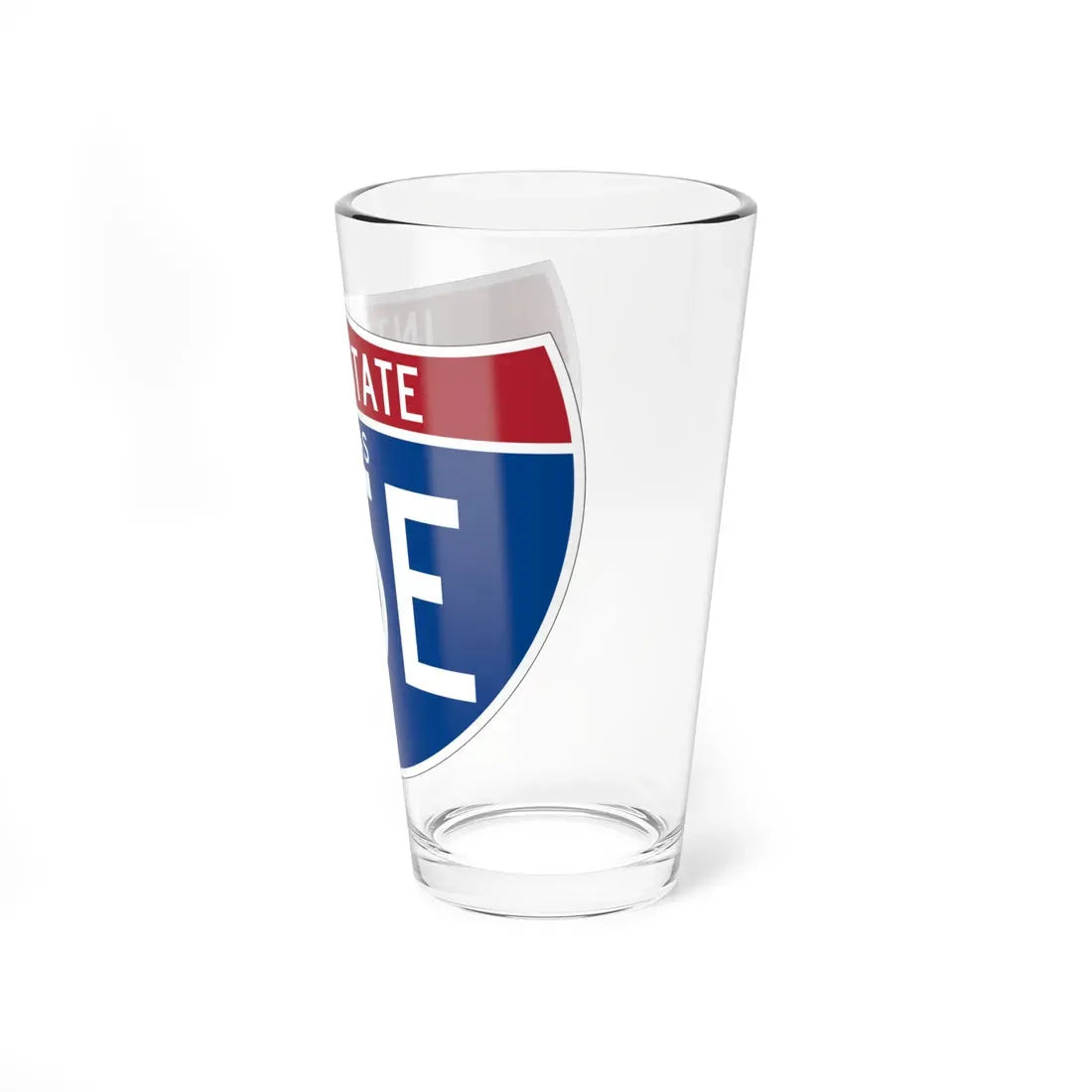 I-35E TX (Texas) (Road Sign) Pint Glass 16oz - Go Mug Yourself