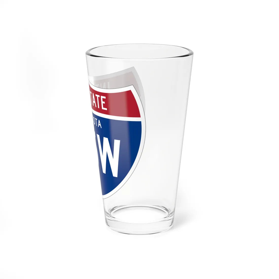 I-35W MN 1961 (Minnesota) (Road Sign) Pint Glss 16oz - Go Mug Yourself