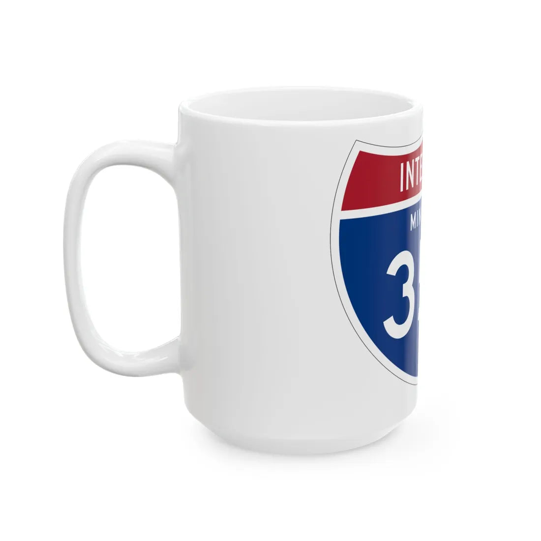 I-35W MN 1961 (Minnesota) (Road Sign) White Coffee Mug - Go Mug Yourself