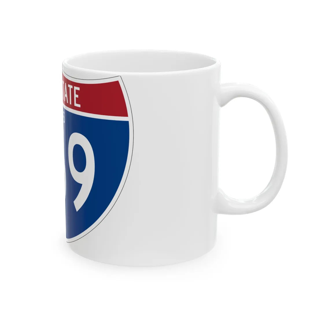 I-369 TX (Texas) (Road Sign) White Coffee Mug - Go Mug Yourself