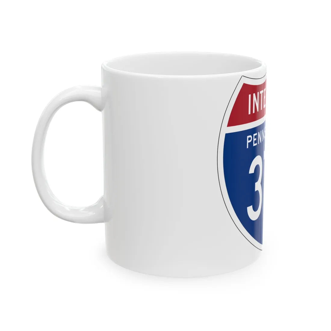 I-378 PA 1957 (Pennsylvania) (Road Sign) White Coffee Mug - Go Mug Yourself