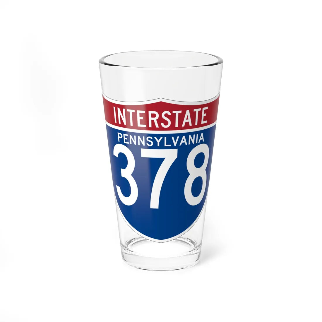 I-378 PA (Pennsylvania) (Road Sign) Pint Glss 16oz 16oz - Go Mug Yourself