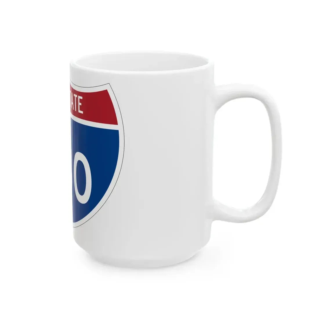 I-380 IA 1961 (Iowa) (Road Sign) White Coffee Mug - Go Mug Yourself