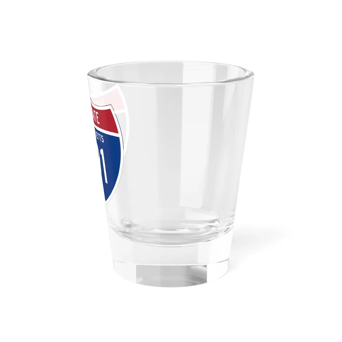 I-391 MA 1961 (Massachusetts) (Road Sign) Shot Glass 1.5oz - Go Mug Yourself