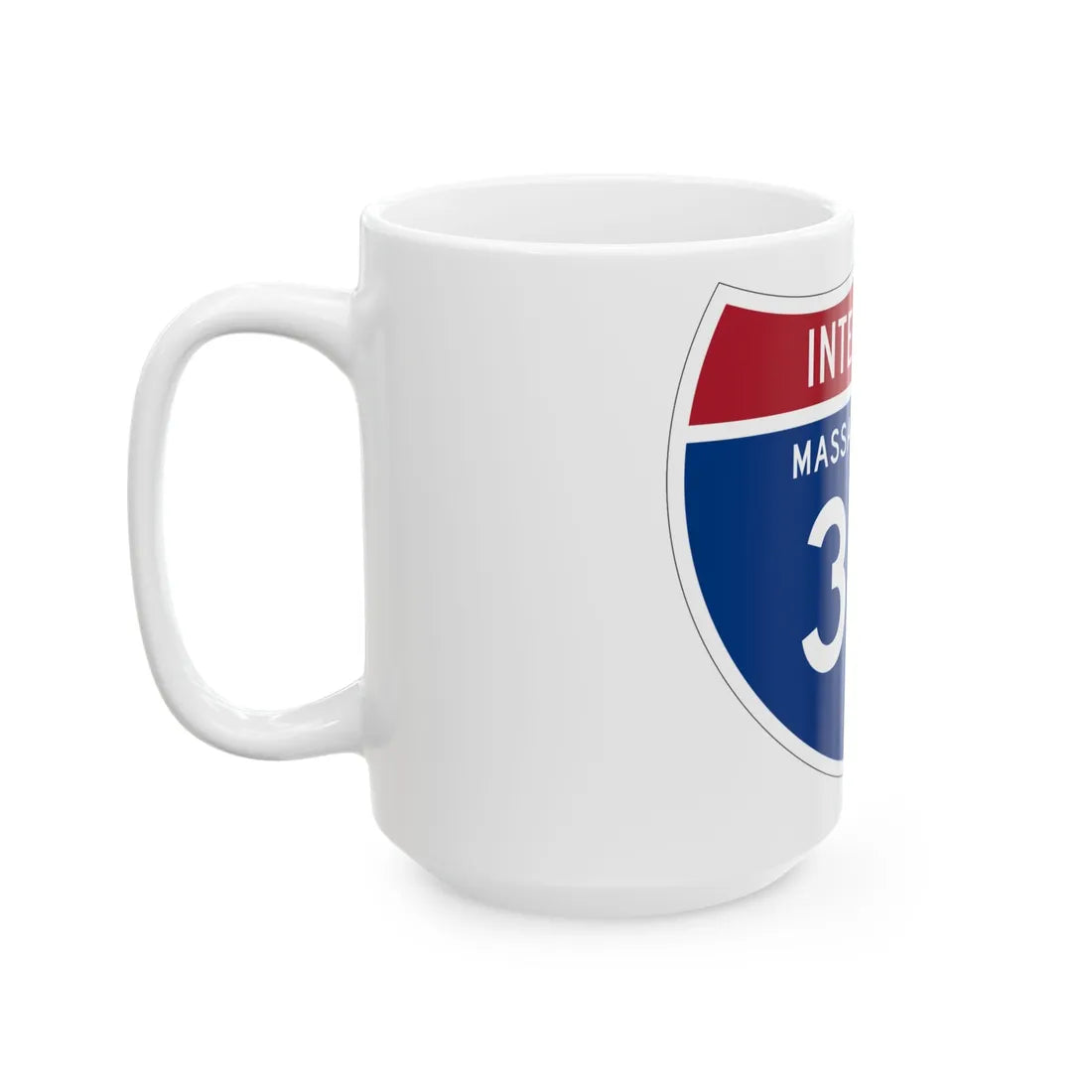 I-391 MA 1961 (Massachusetts) (Road Sign) White Coffee Mug - Go Mug Yourself
